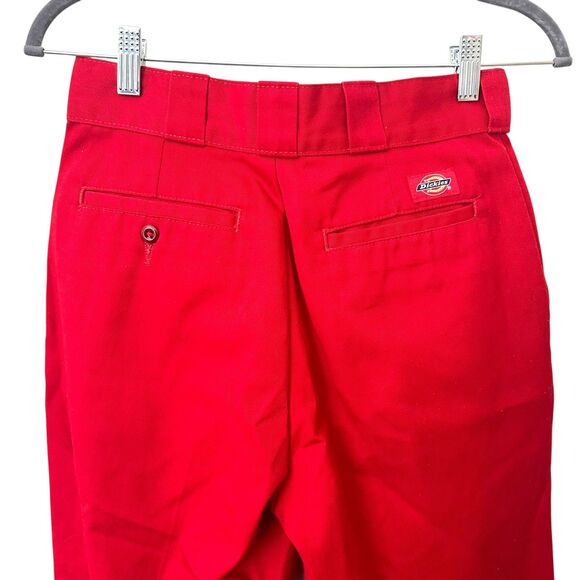 DICKIES X UO High Waist Trouser Red Sz M/10 - Picture 4 of 6